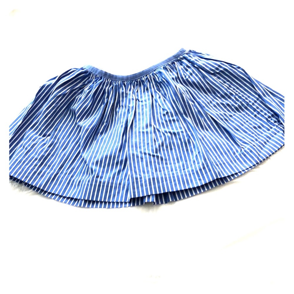 Striped cotton skirt
